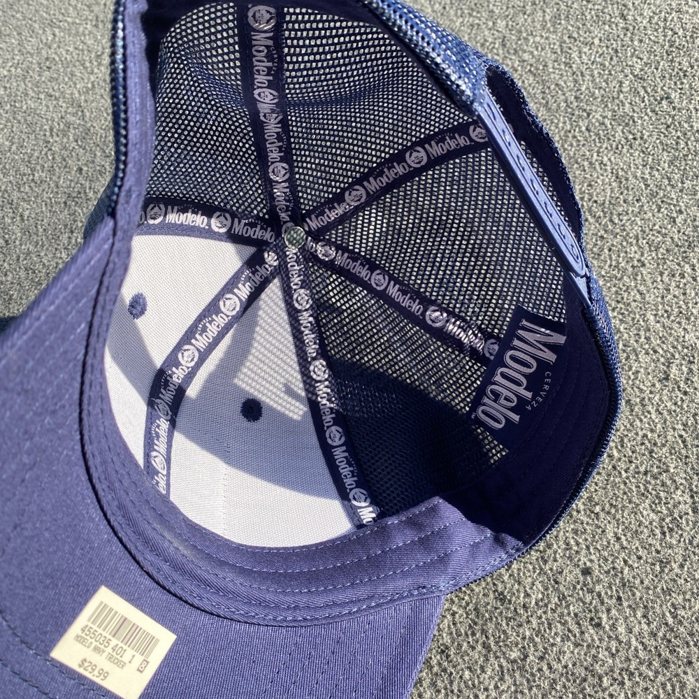 Modelo Especial Logo Patch Navy Adjustable Trucker Hat Blue