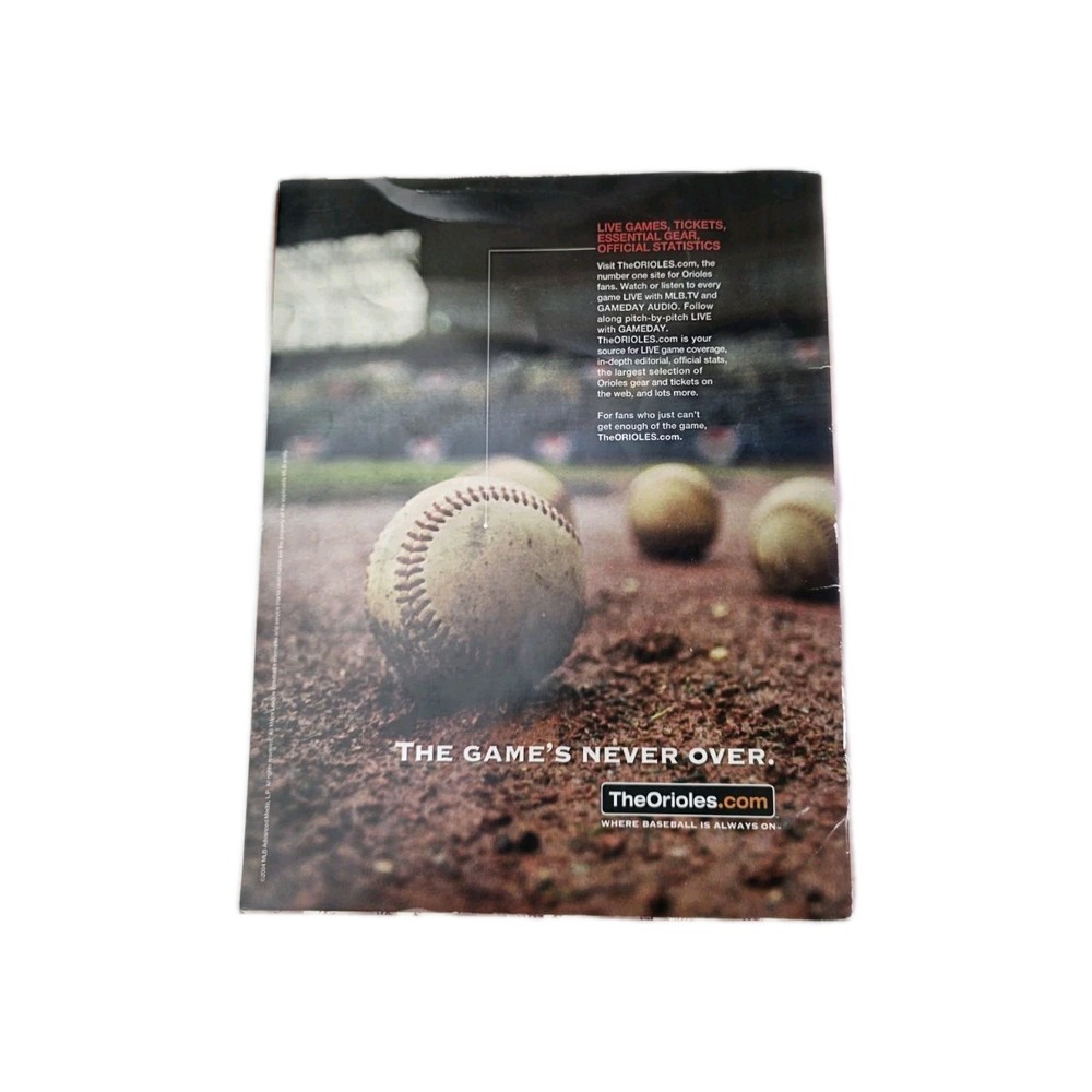 2004 Baltimore Orioles Magazine Program Scorebook And Game Ticket June 4, 2004
