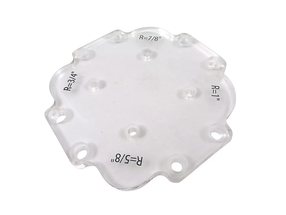 Router corner radius jig kit table work template trim bit woodworking 12 profile