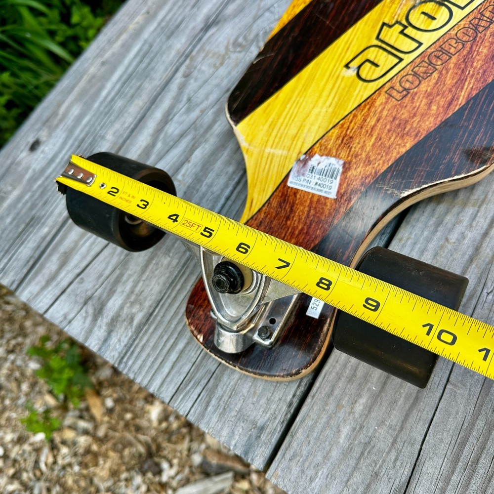 ATOM ~ Woody Drop-Deck Longboard ~ 39'' Skateboard ~