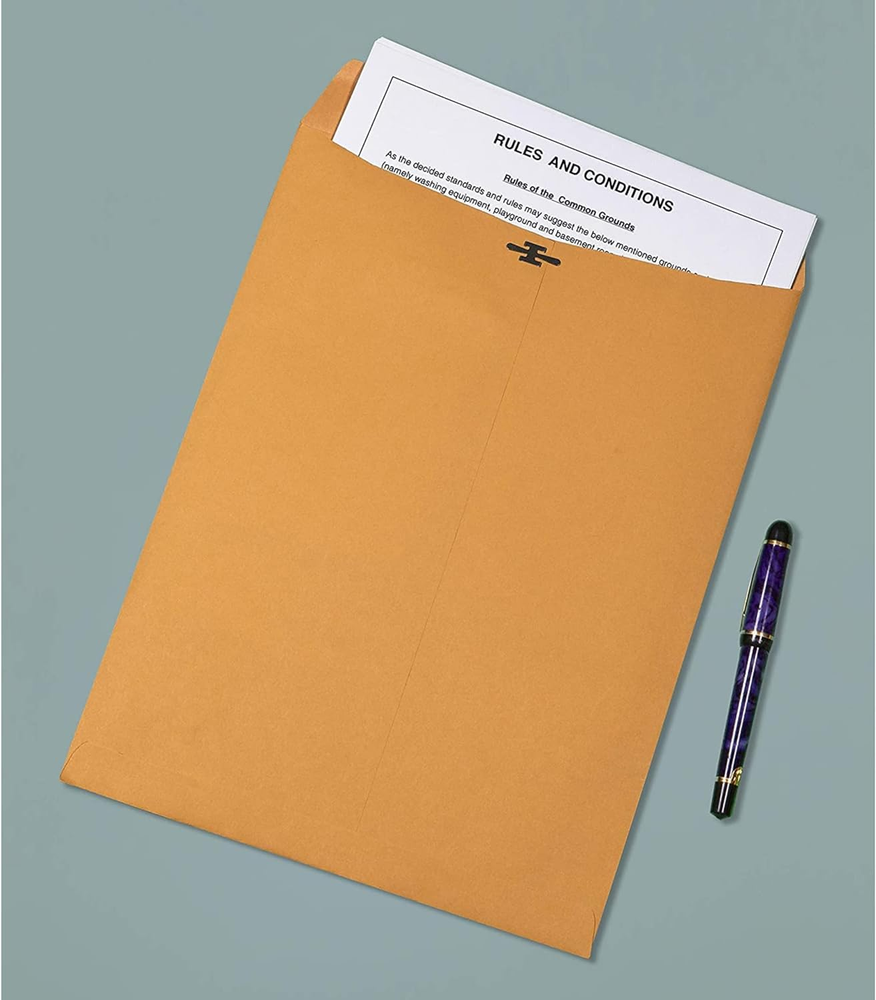Clasp Envelopes 10X13, Large Mailing Envelopes, Catalog Envelopes, Clasp Closure
