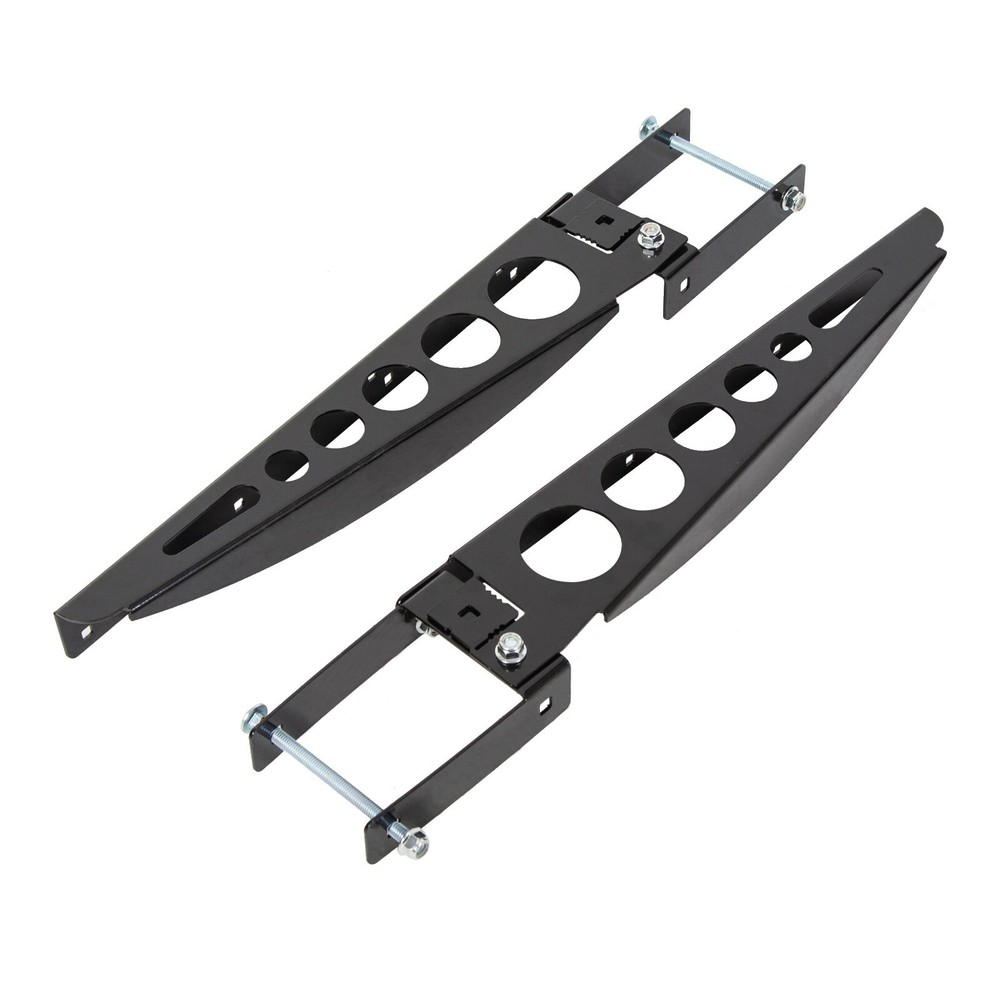 Pair RV 4" Square Rear Bumper Mounting Cargo Carrier Box Support Arms Bracket