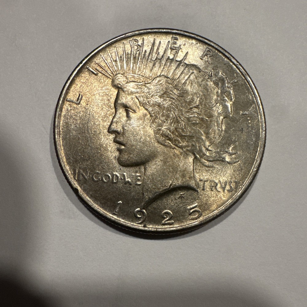 1925 Philadelphia Peace Silver Dollar Coin