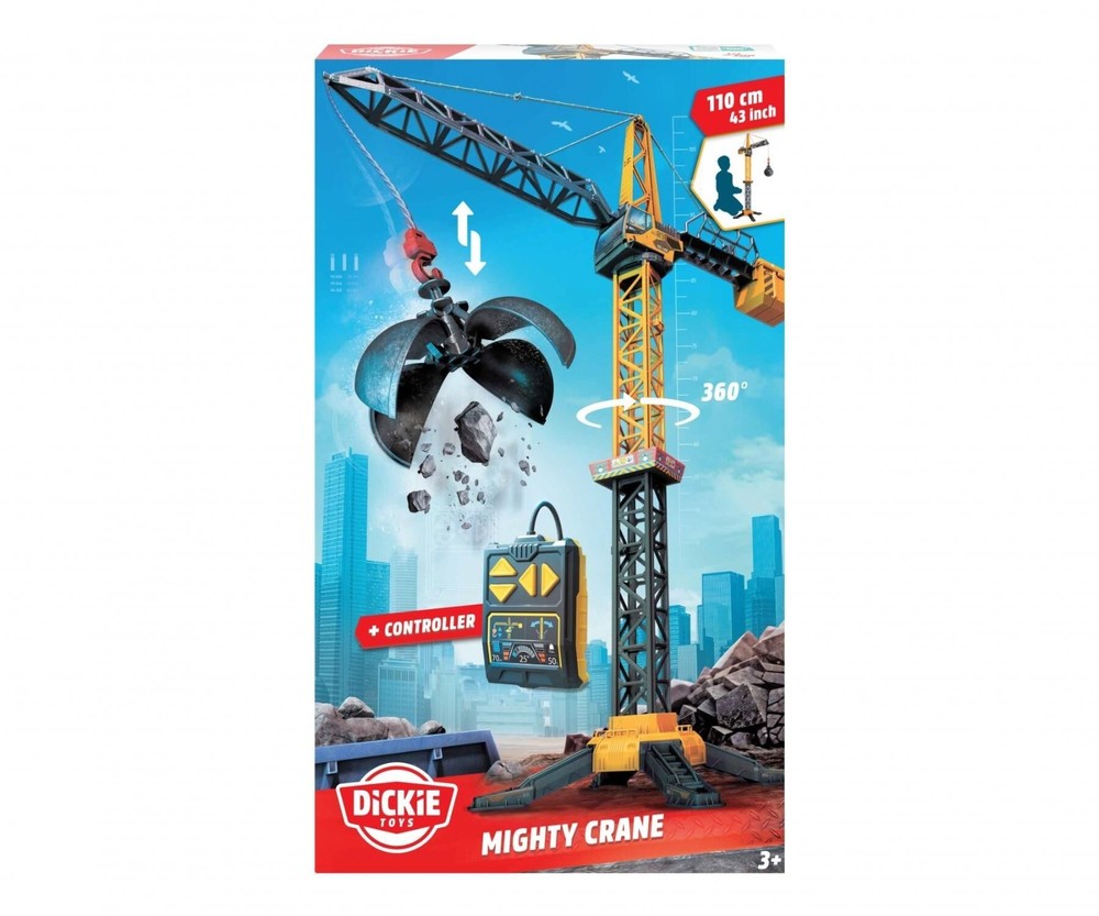 Dickie mighty crane yellow and black with remote control