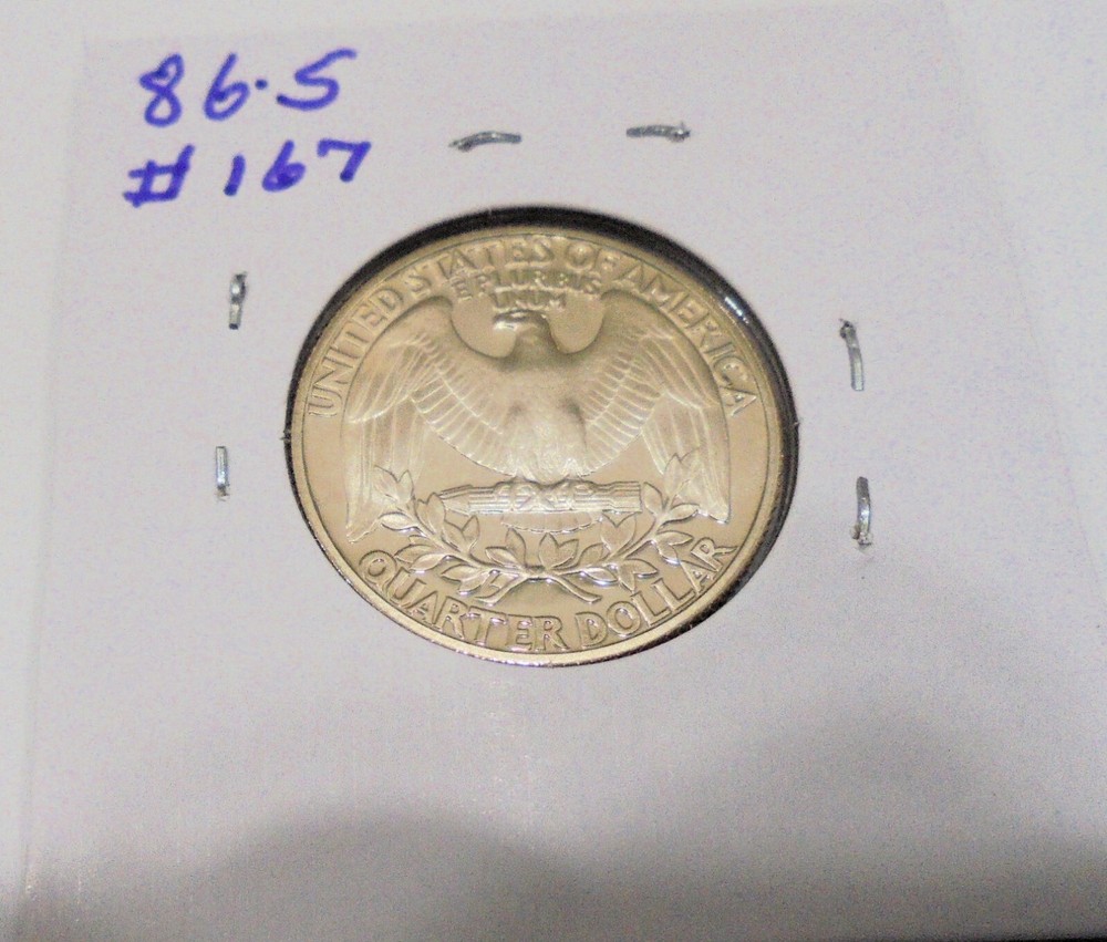 NICE 1986 s Proof Washington Quarter Deep Cameo # 167
