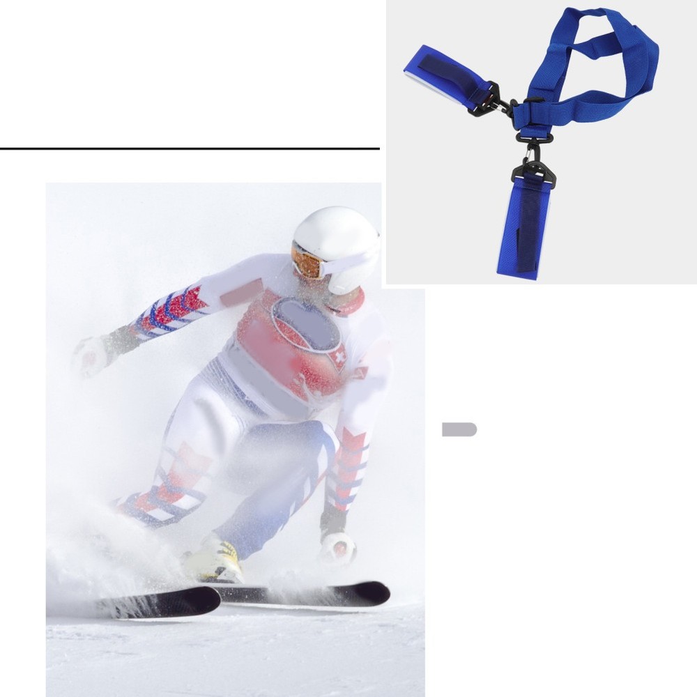 Portable Snowboard Shoulder Strap Ski Fixing Belt Adjustable Snowboard Carrier