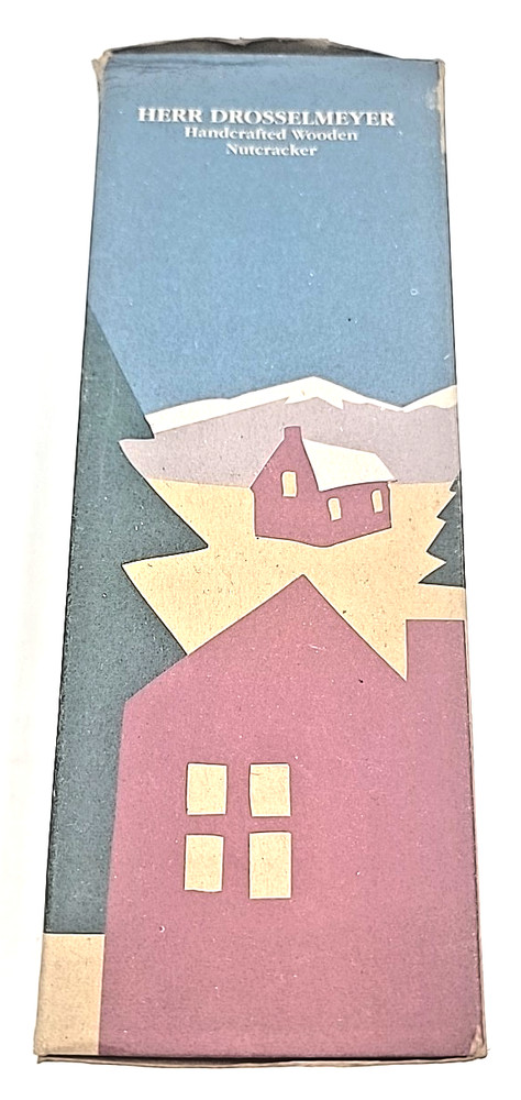 1998 Nutcracker Village Herr Drosselmeyer Nutcracker with Box