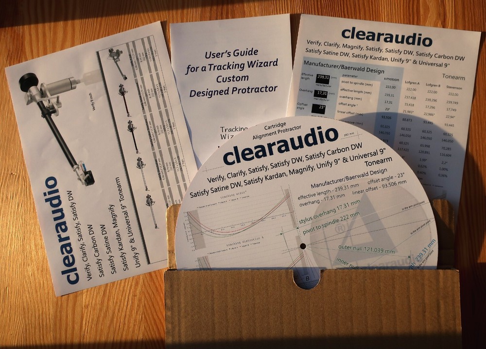 Clearaudio Verify/Clarify/Unify/Magnify/Satisfy Kardan/Universal 9" Protractor
