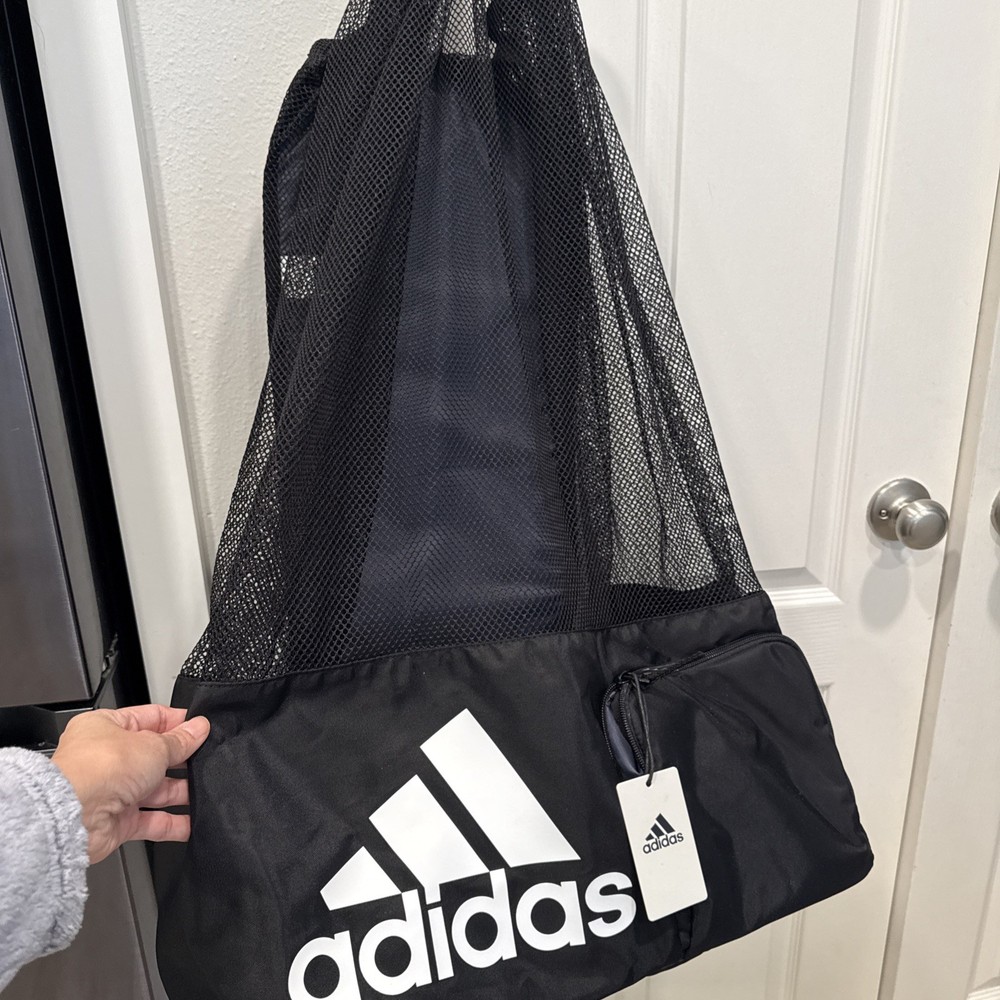 🏐🏀🎾Adidas Stadium Ball Bag Black White ⚽️🏈🥎