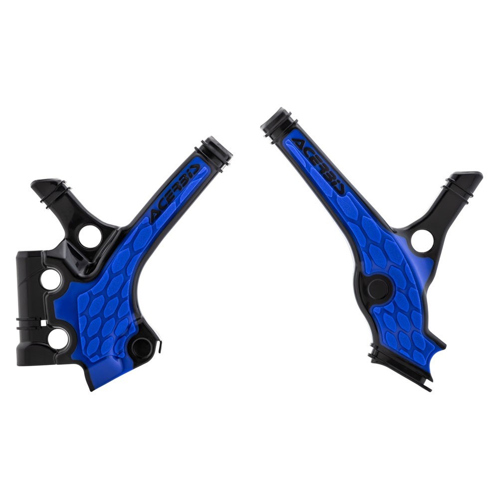 Acerbis X-Grip Frame Guards - Black/Blue - Plastic