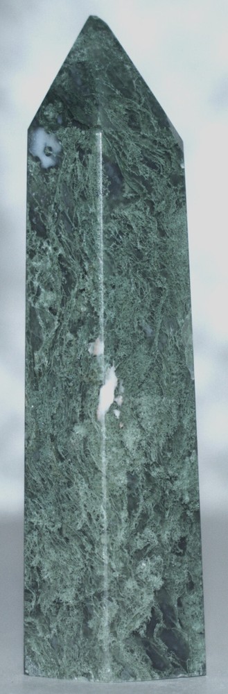 Moss Agate Tower 2.76"/78 Grams