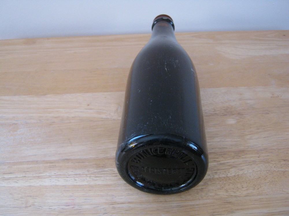 Amber PB Bunker Hill Breweries Beer Bottle machine made