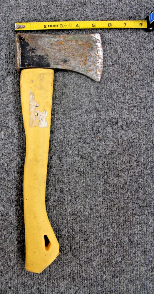 Unbranded Hatchet w/ Yellow Plastic Handle (Preowned)