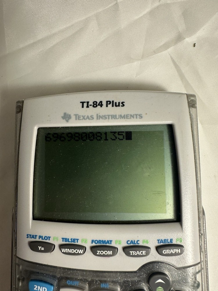 TI-84 Plus Calculator Clear Version Clean Tested And Working