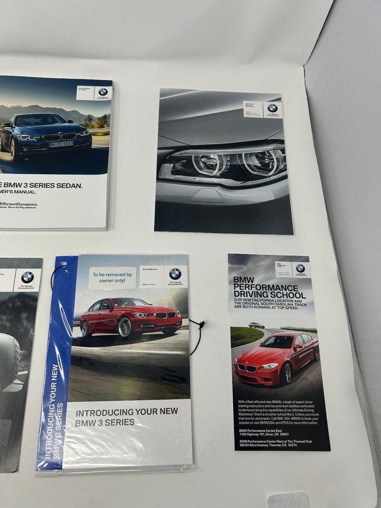 2012 BMW 3 Series Owner's Manual Set