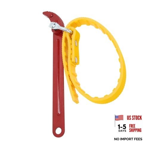 210mm Strap Wrench Rubber Steel Handle Adjustable Strap Removal Tool Multi