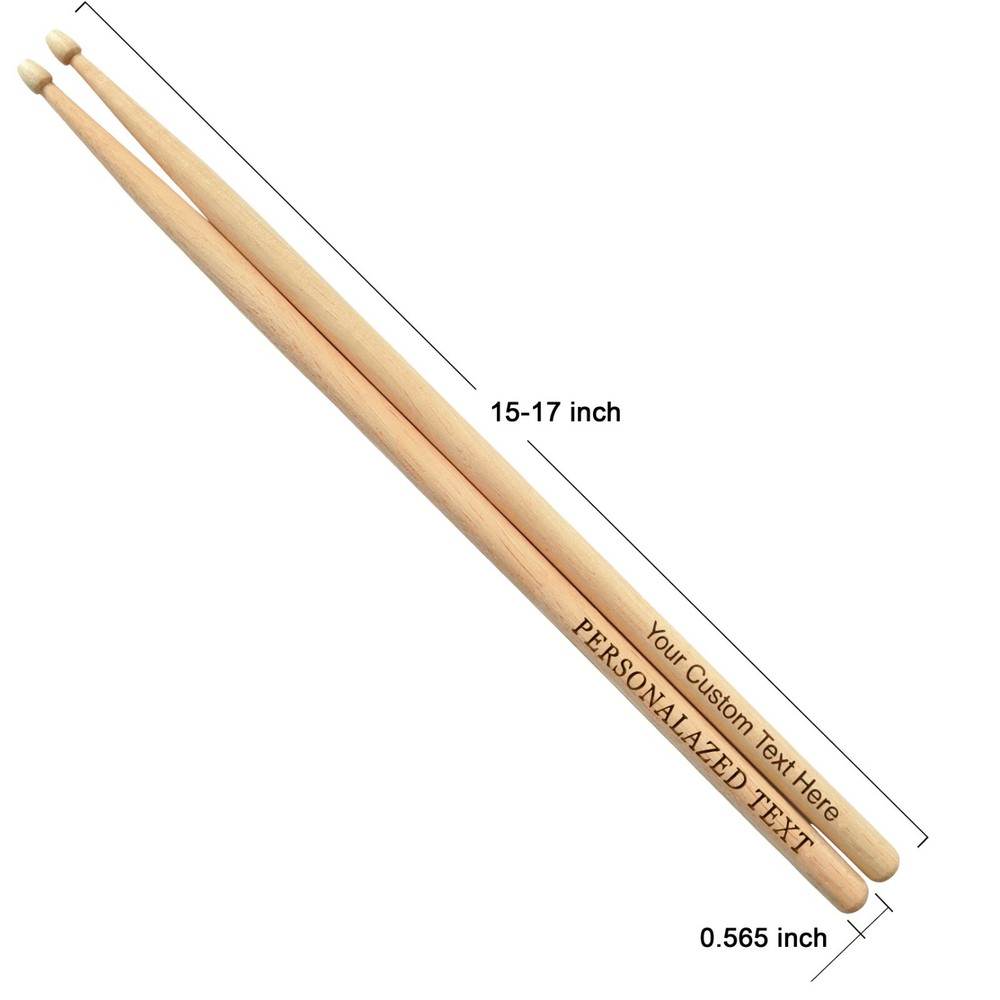 Customized Drumsticks Personalized Engraved Drum Sticks 1PAIR Gift for Musician 