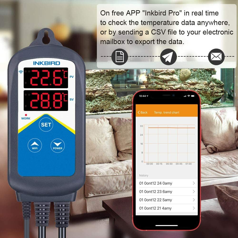 Inkbird Wifi Temperature Controller Wireless Thermostat 306A Overheating Protect