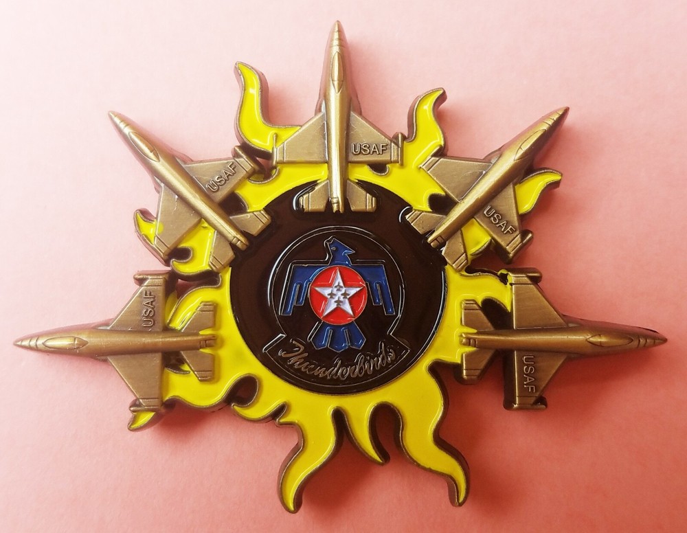 US Air Force Thunderbirds Flight Demonstration Sunburst 2" Challenge Coin103