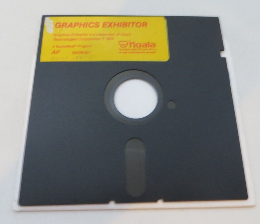 5.25" Floppy Disk KoalaWare GRAPHICS EXHIBITOR 1984 computer program