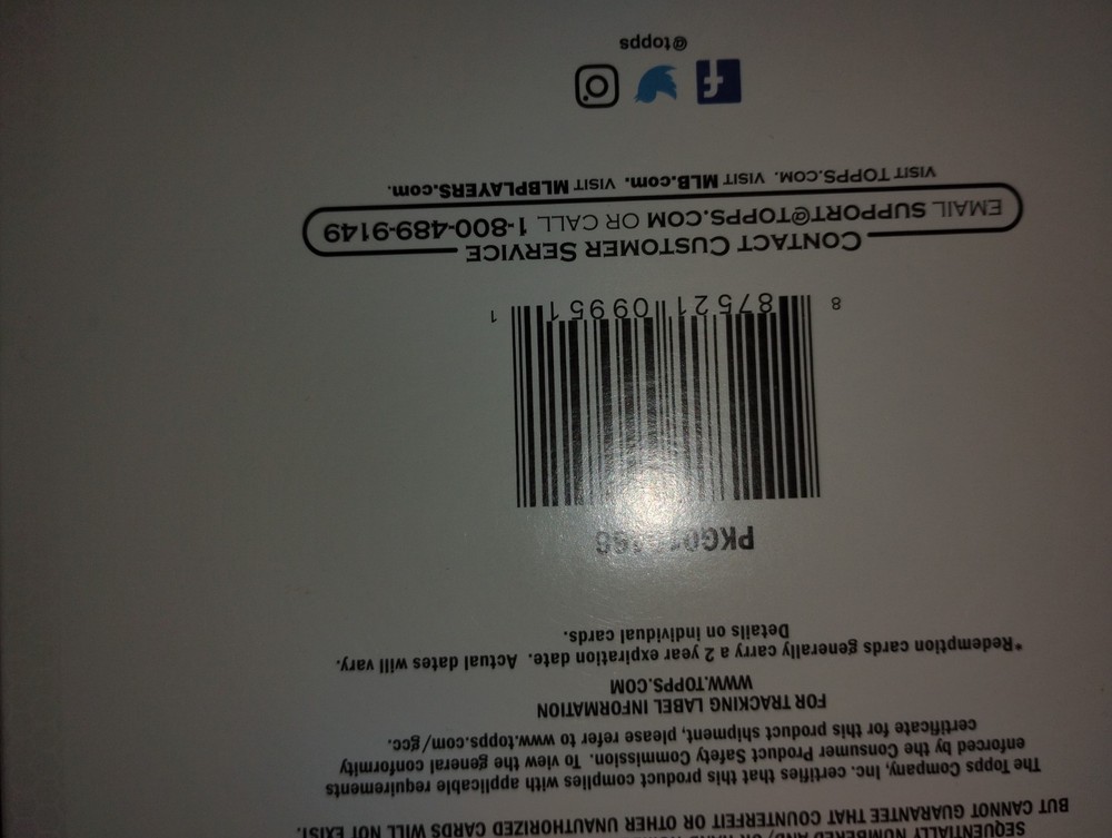 2021 topps series 2 hobby empty box