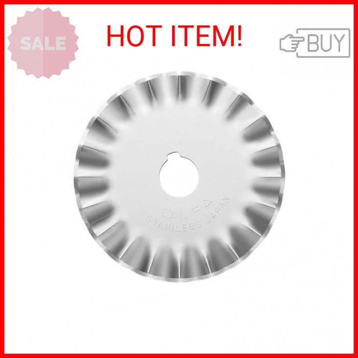 Olfa Rotary Blade Refill 45mm Pinking PIB45-1 (2-Pack)