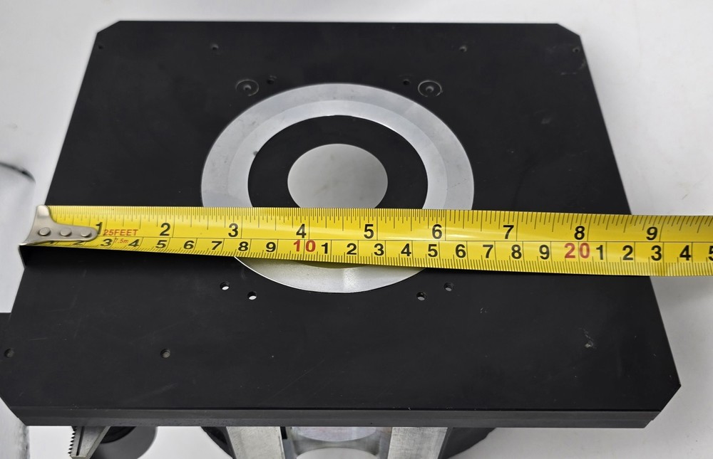 NIKON DIAPHOT STAGE TABLE SPECIMEN OPTICS MICROSCOPE Runs Smoothly +Stage Plate