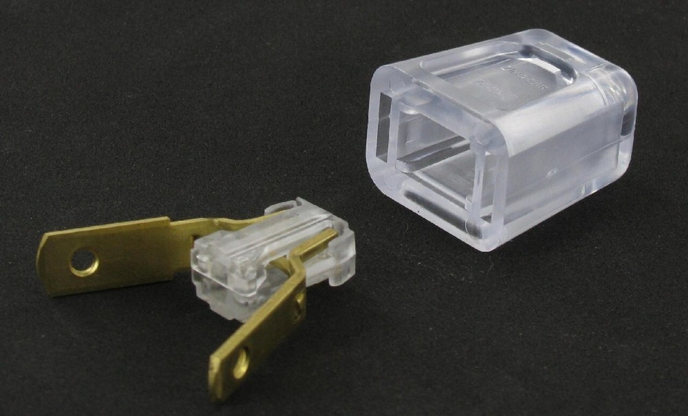 CLEAR Quick-connect Plug Polarized for SPT-2 wire LAMP PART