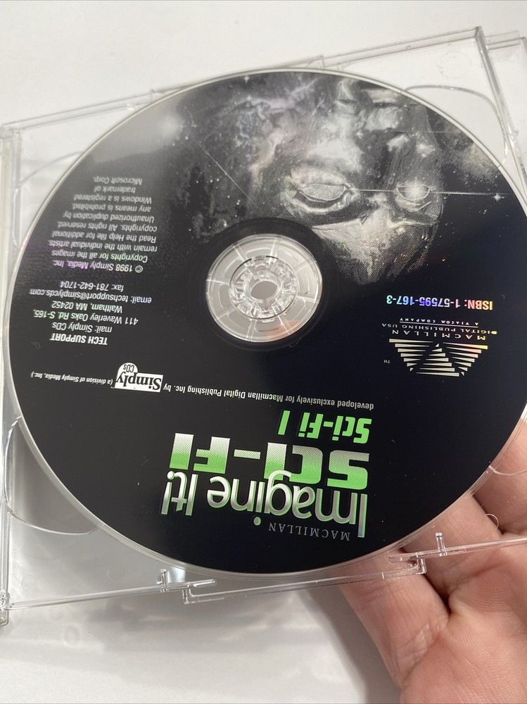 Imagine It! Sci-Fi Science Fiction Graphics PC CD Missing 1 Of 6 CDs