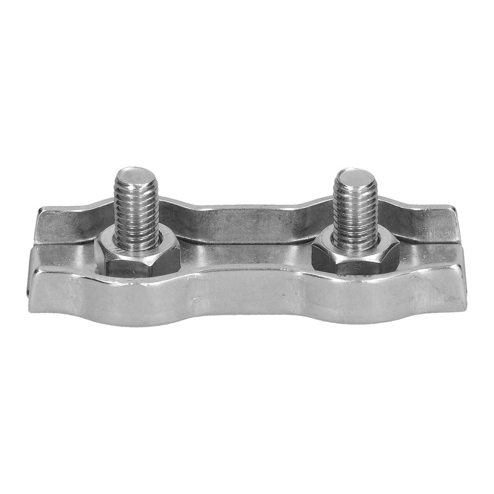 20Pcs M2 Wire Rope Clip StainlessSteel Cable Clamp Caliper Duplex Locking Device