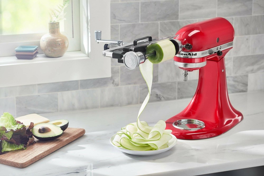 KitchenAid RKSMSCA Vegetable Sheet Cutter, 1, Metallic (Used)