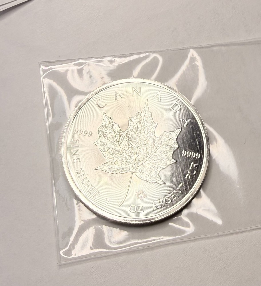 1 oz 9999 Fine Silver - 2019 Canada $5 Maple Leaf - CNM04UR0