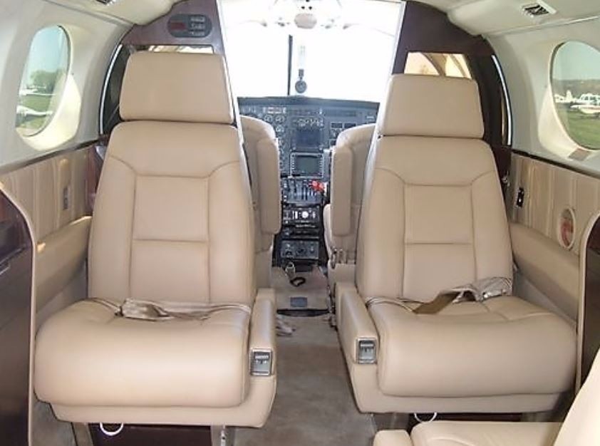 Cessna 414, 421 custom leather interior