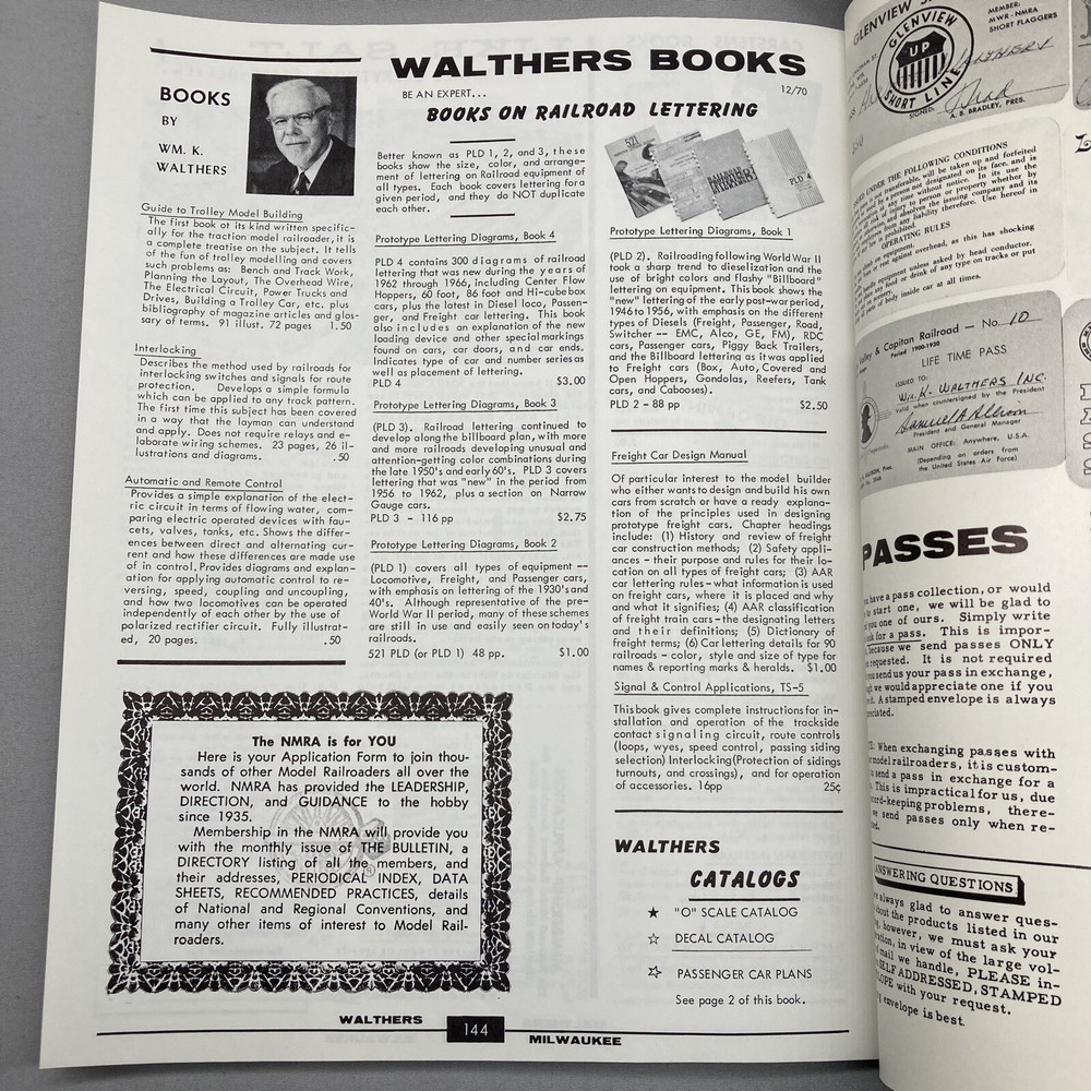Walthers HO Scale Model Train Railroad Catalog 1971 Reference Manual