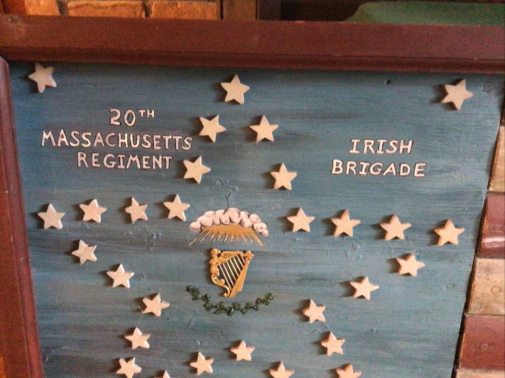 Irish Brigade 20th Massachusetts Regiment Sign