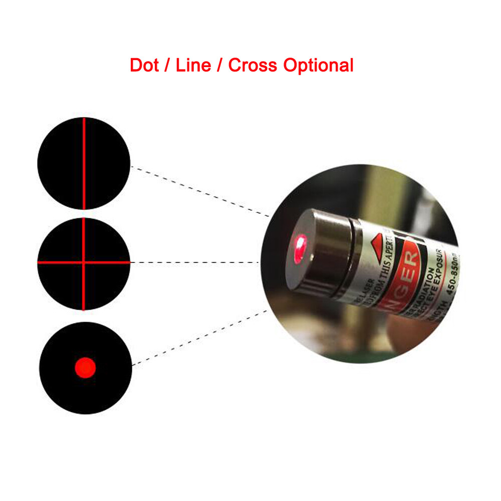 650nm 5mW Red Light Adjustable Dot Line Cross Laser Module Diode Lamp Holder