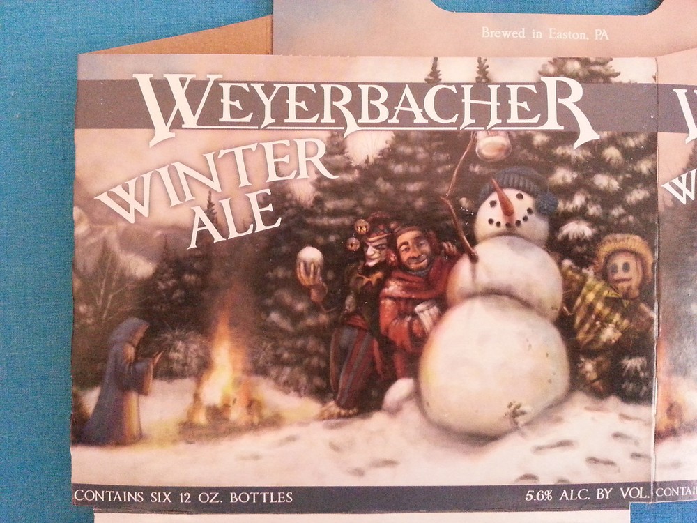 WEYERBACHER "WINTER ALE" EMPTY 6 PACK CARRIER