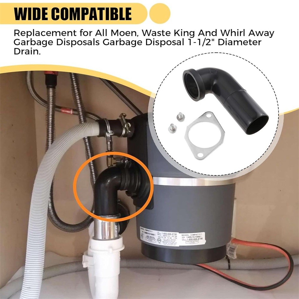 Garbage Disposal Drain Elbow Set For Moen Disposals Garbage Disposal Drain