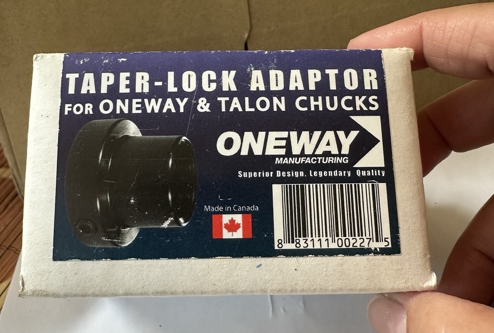 oneway # 0227 1"-8 RH/LH taper lock adaptor oneway & talon chuck
