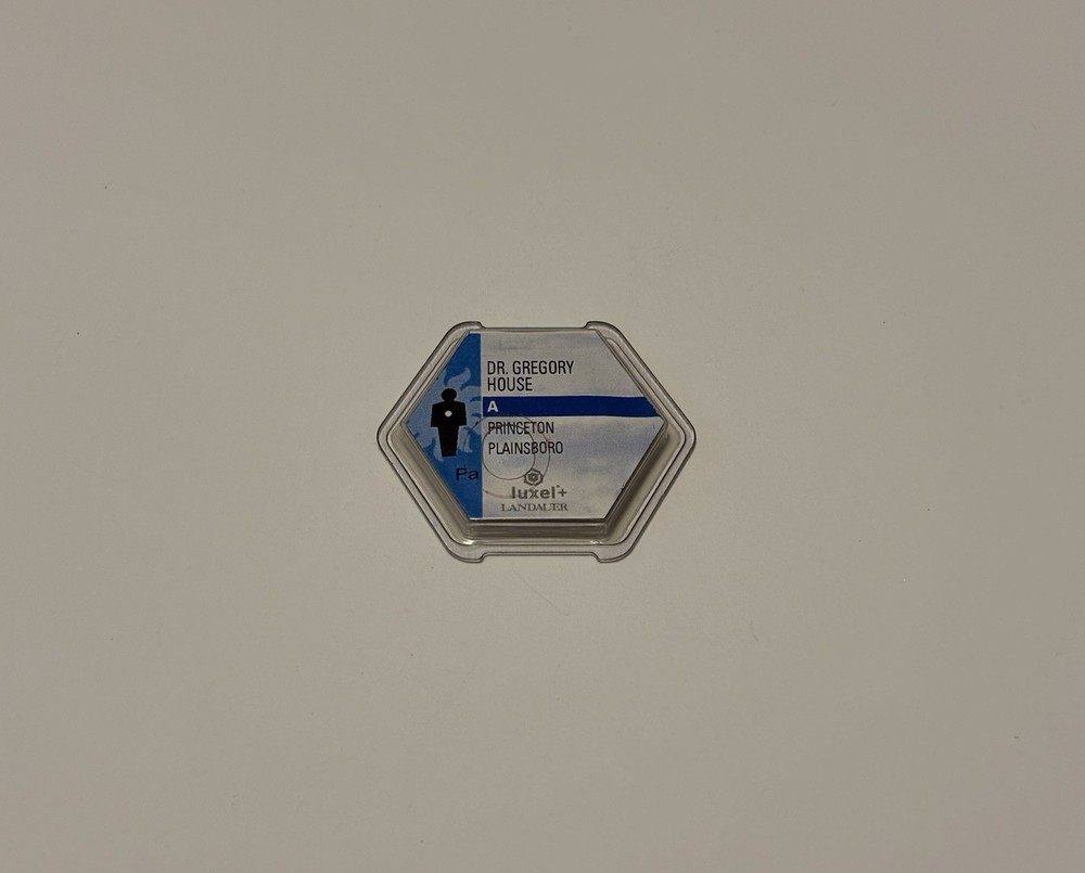 Dr. Gregory House Radiation Tag Label  - Authentic w/COA