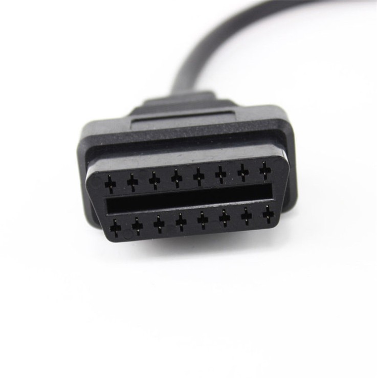 Black 14 Pin OBD1 to OBD2 Connector Adapter Cable Diagnostic Tool Replacement