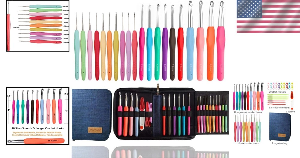 Ergonomic Crochet Hooks for Arthritic Hands