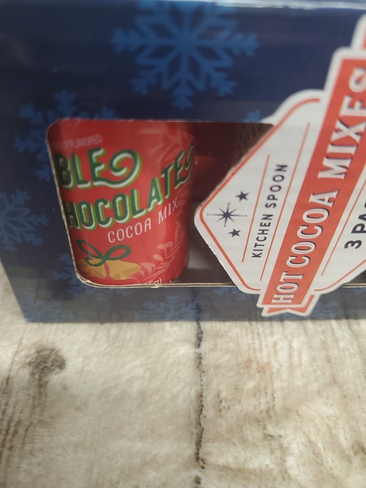 Hot Cocoa Mixes 3 Pack Total 4.8 Oz Kitchen Spoon.