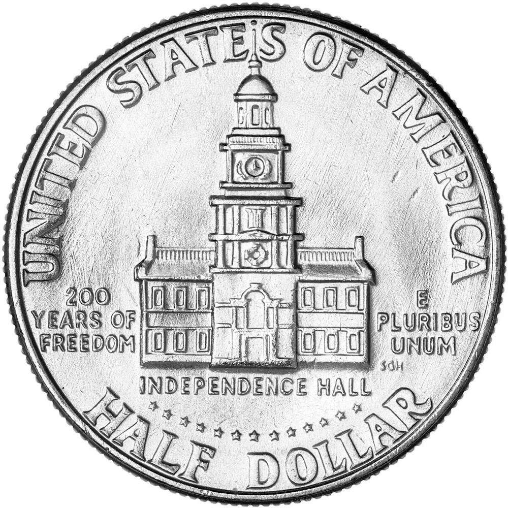 1976 D Kennedy Half Dollar Coin