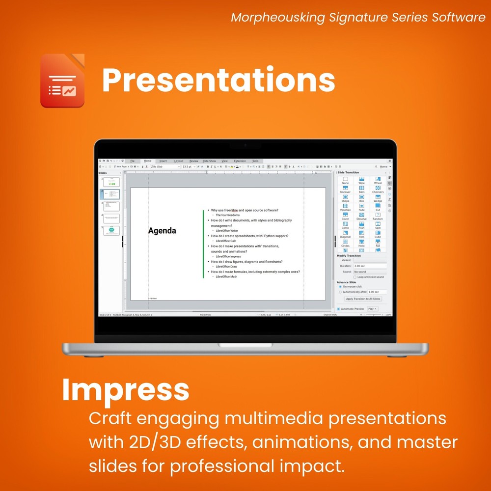 LibreOffice Software Suite for Windows ~ Word Process, Home Student Business CD