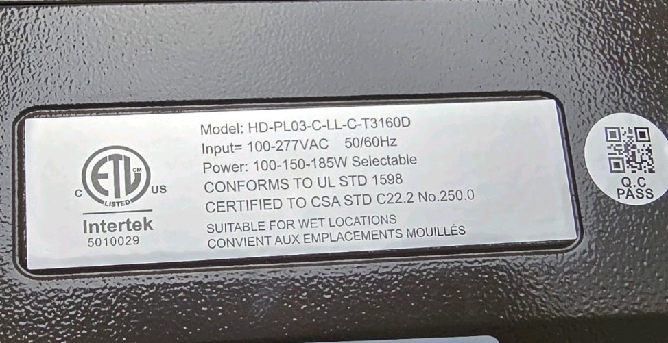 Selectable Led Light With Photocell