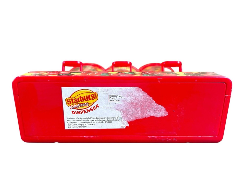 Starburst Jellybeans Desktop Plastic Dispenser Nice Condition 10”x7.5”
