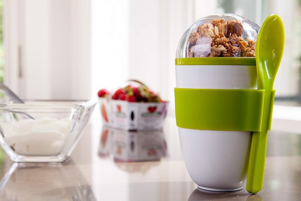 Portable Yogurt Snack Cup with Spoon