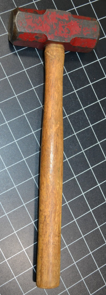 MADE IN SPAIN - DOUBLE FACE ENGINEERS' HAMMER - 4# - ORIGINAL HANDLE