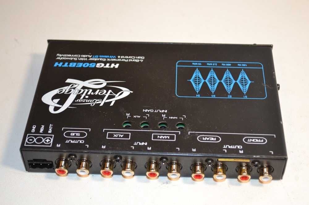 Lanzar Hertitage 4-Band Parametric Equalizer Subwoofer Gain Control& Wireless BT